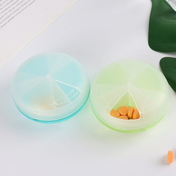 rotatable round pill organizer 5