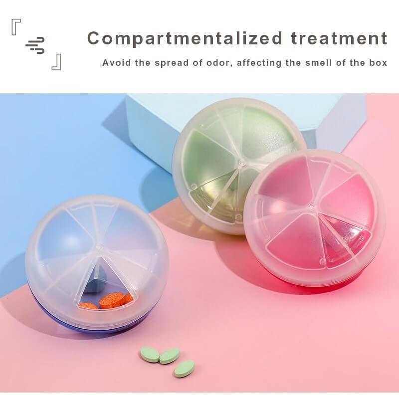 rotatable round pill organizer product display 2