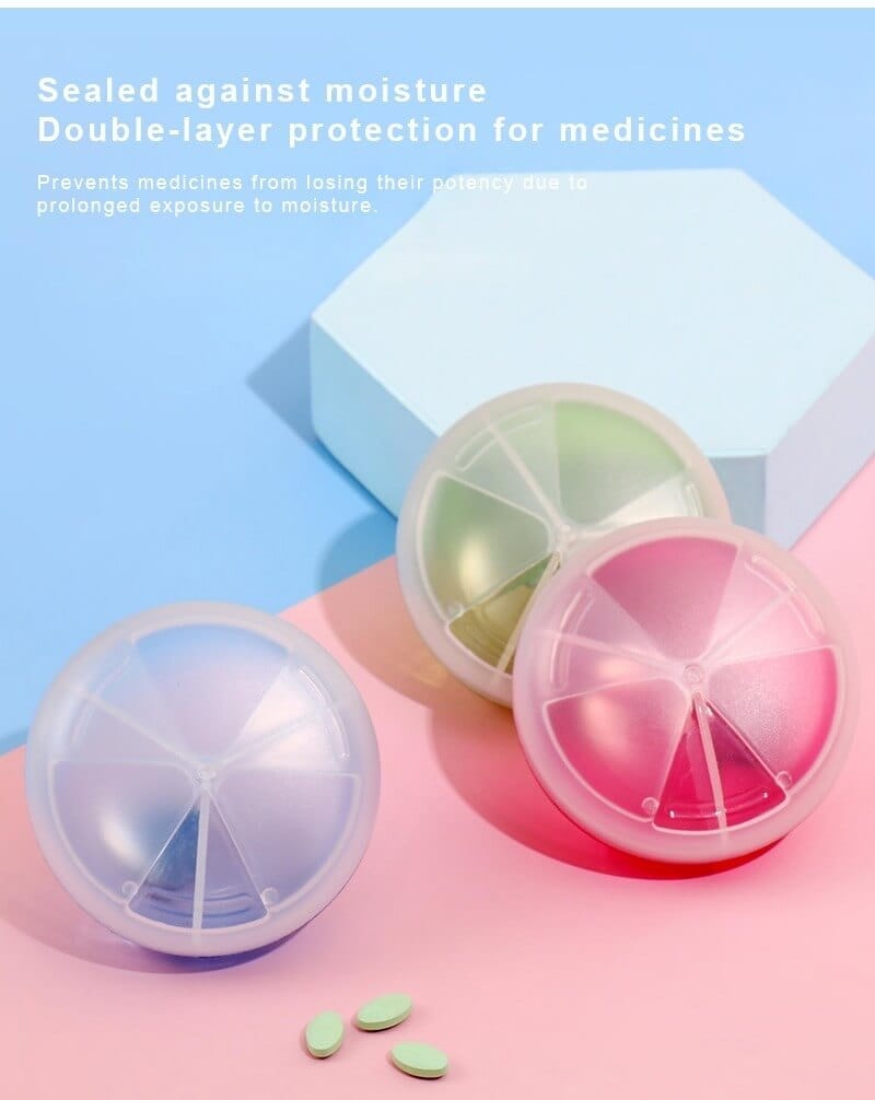 rotatable round pill organizer product display 4