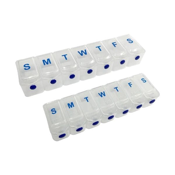 single push button pill organizer 5