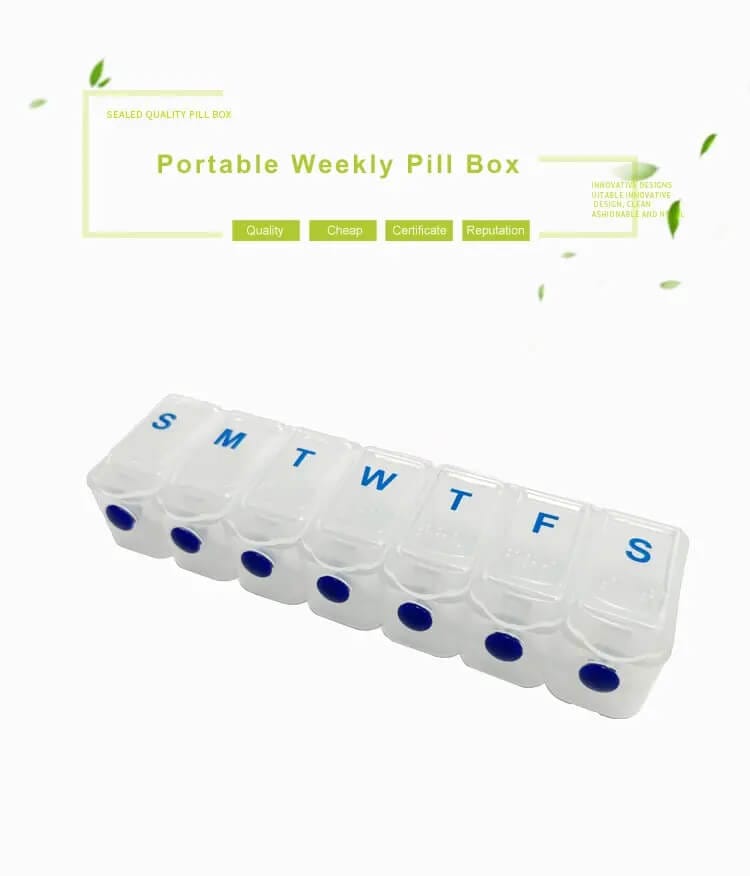 single push button pill organizer product display 1