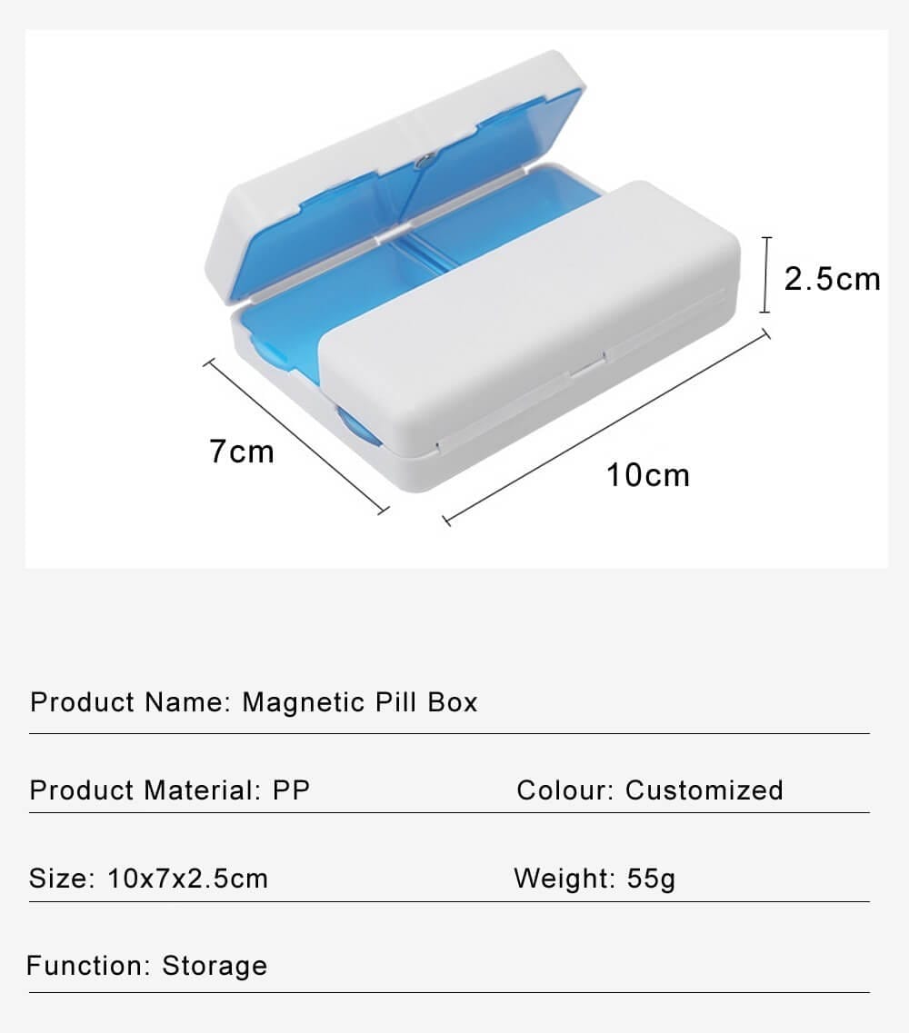 weekly magnetic pill box product display 8