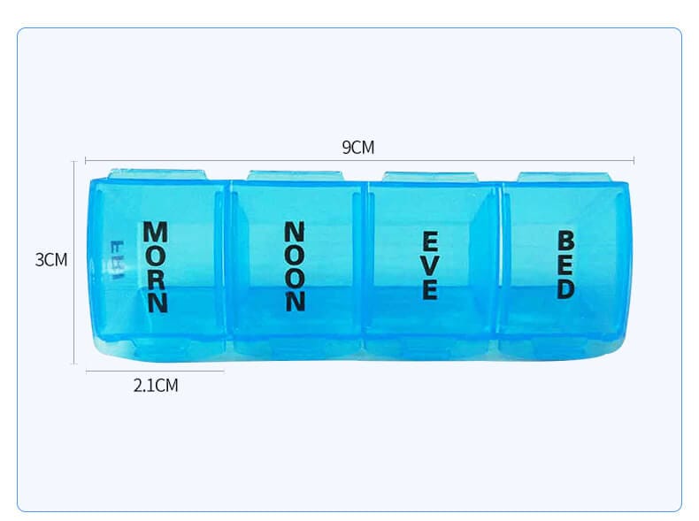 weekly round pill case product display 5