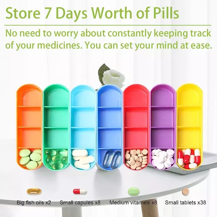 weekly wallet pill box product display 5