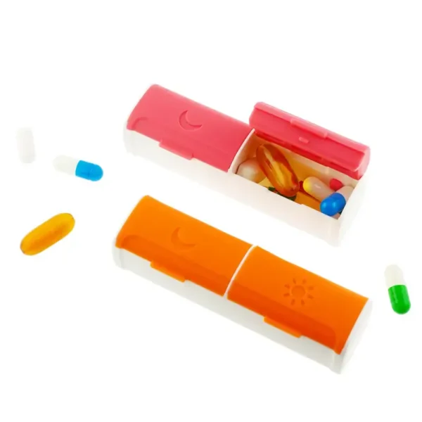 2 Compartment Daily Pill Box (6)