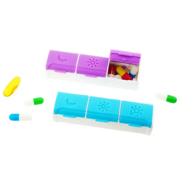 3 Compartment Daily Pill Box (5)