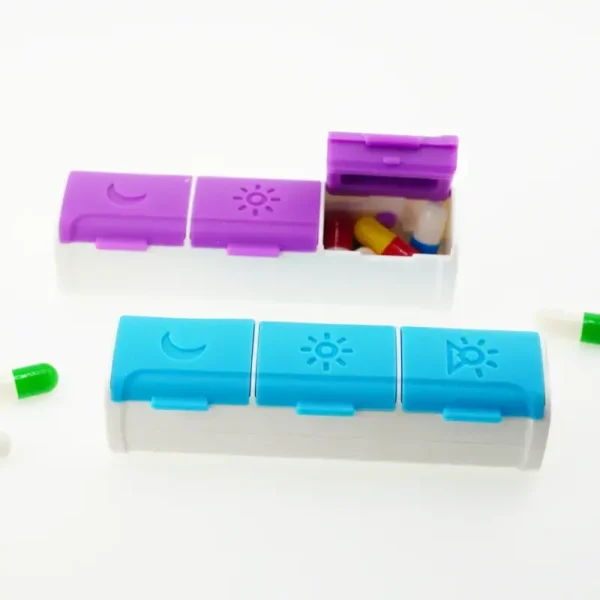 3 Compartment Daily Pill Box (6)