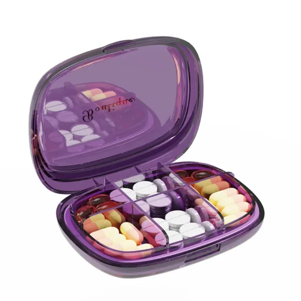 6 Compartment Travel Medicine Case (9)