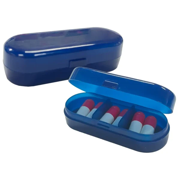 Mini 3 Compartment Oval Pill Box