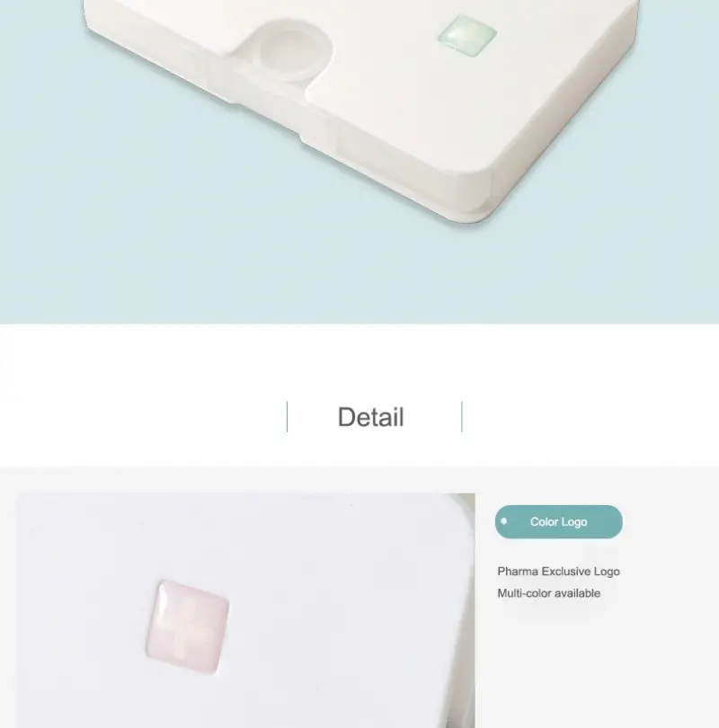 Portable Carry on Mini Pill Box Plastic Dispenser 6 Compartments Small Pill Box Weekly Pill Capsule Organizer (5)
