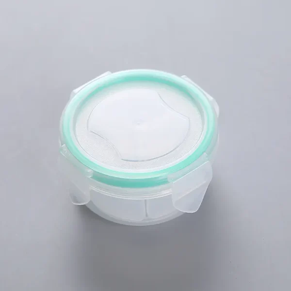 Wholesale Transparent Plastic Round Pill Box Three Compartments Sealed Small Pill Box Multifunctional Waterproof Medicine Storage Box (2)