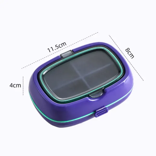 10 Compartment Pill Box with Double Seal (2)