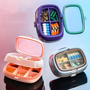 10 Compartment Pill Box with Double Seal (4)