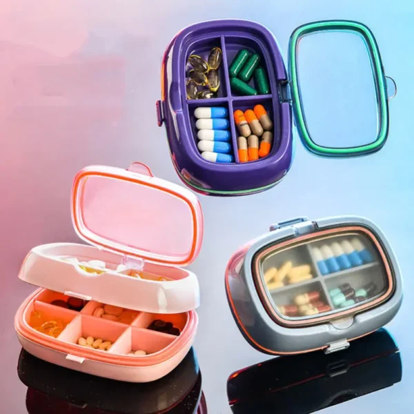 10 Compartment Pill Box with Double Seal (4)