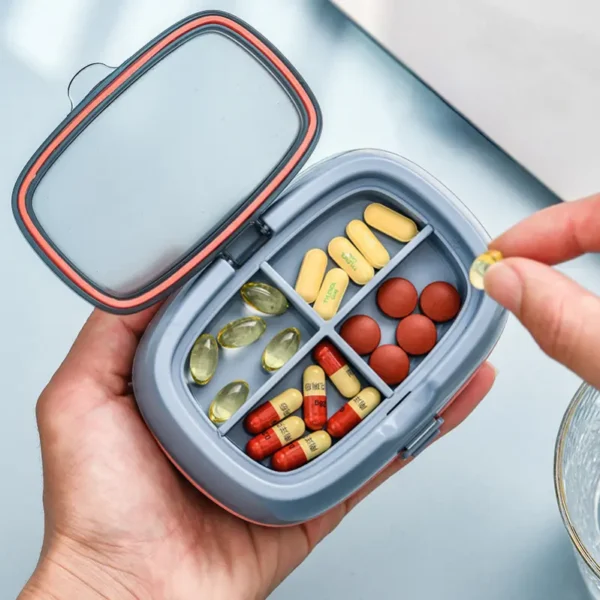 10 Compartment Pill Box with Double Seal (6)