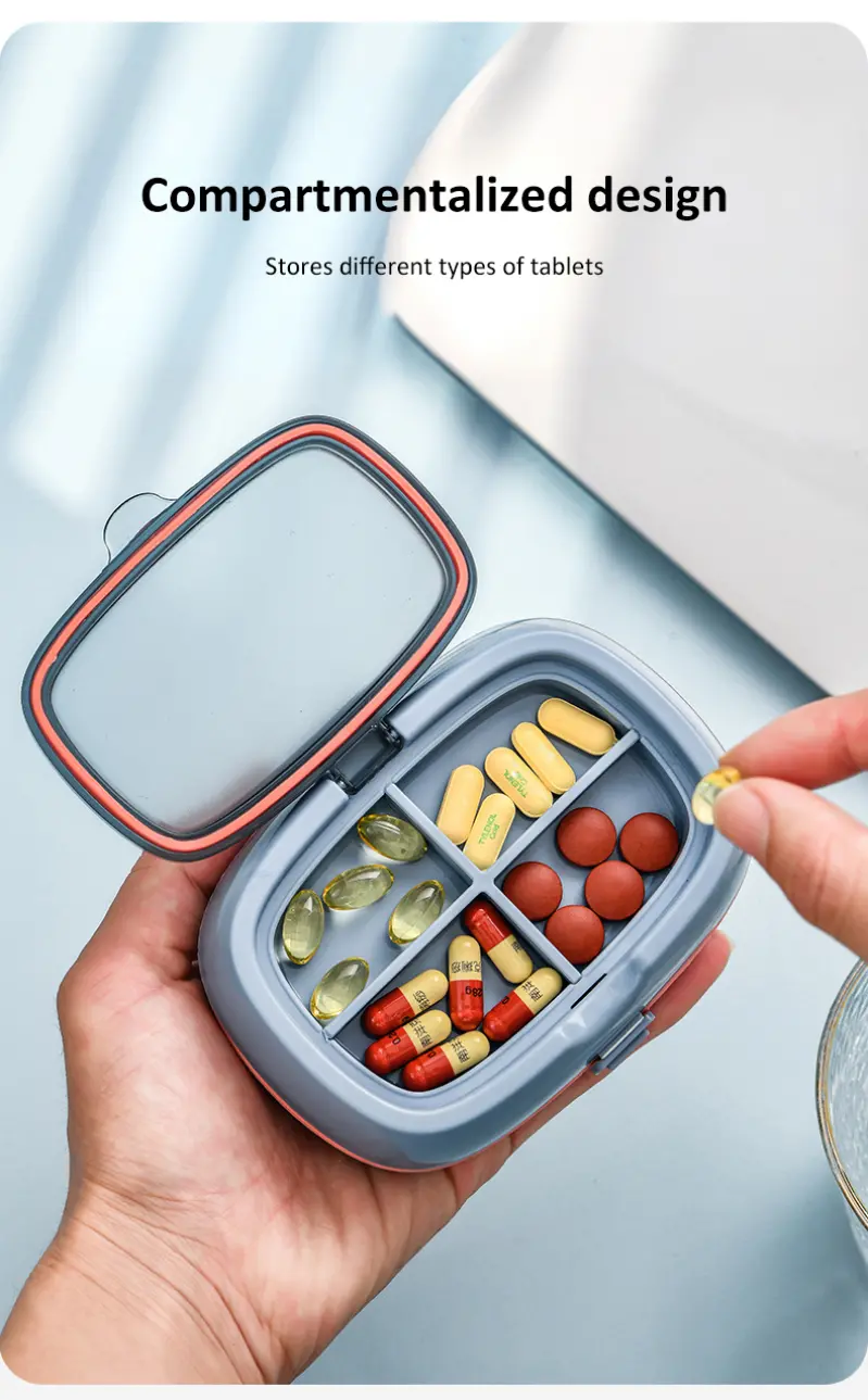 10 Compartment Pill Box with Double Seal – BS0800J (2)