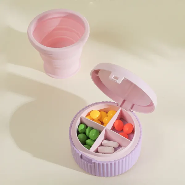 2 in 1 Folding Medicine Case with Water Cup (6)