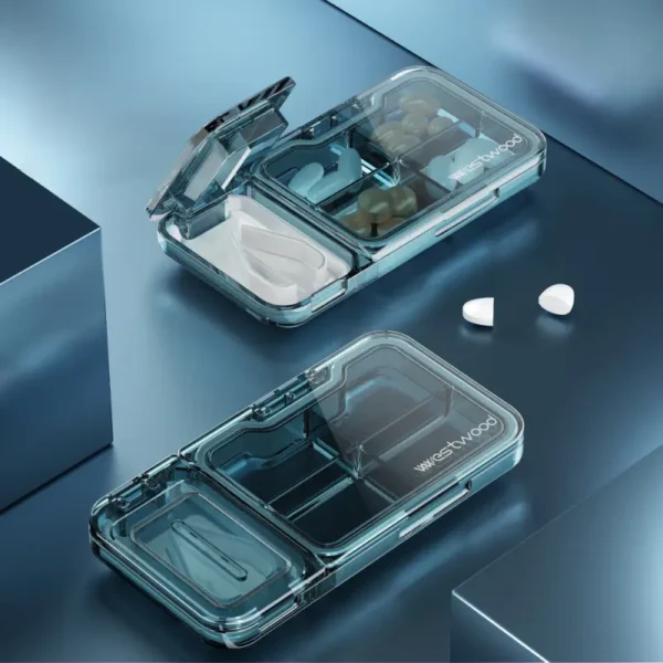 2 in 1 Pill Organizer with Cutter (20)