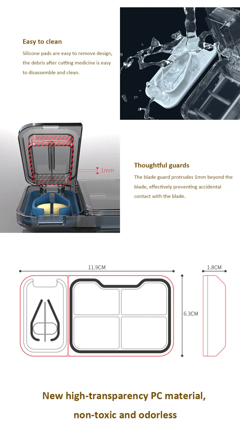 2 in 1 Pill Organizer with Cutter (5)