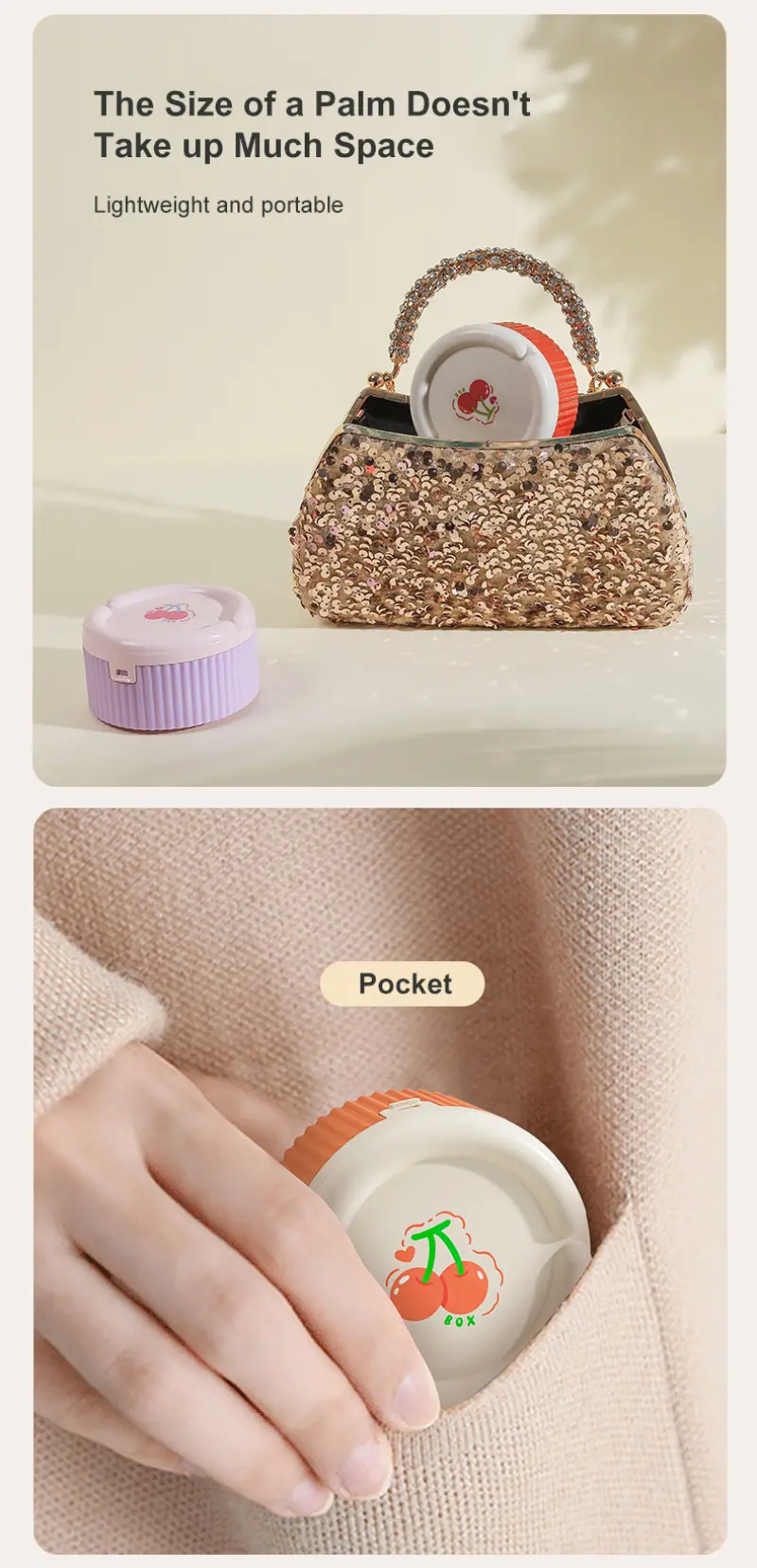 2 in 1 folding pill case with water cup. (6)
