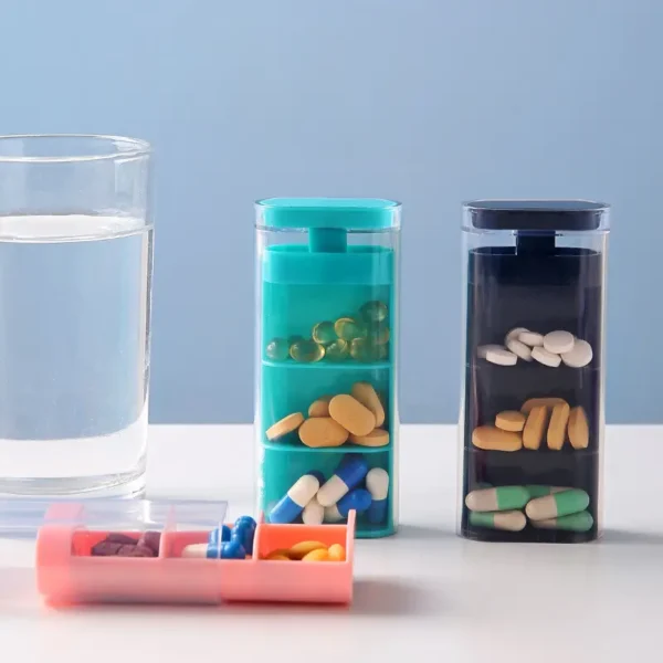 3 Layer Vertical Pill Organizer – BS1289J (3)