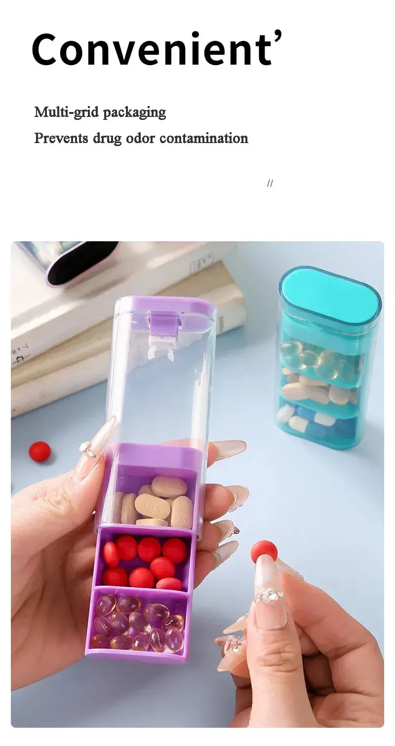3 Layer Vertical Pill Organizer – BS1289J (5)
