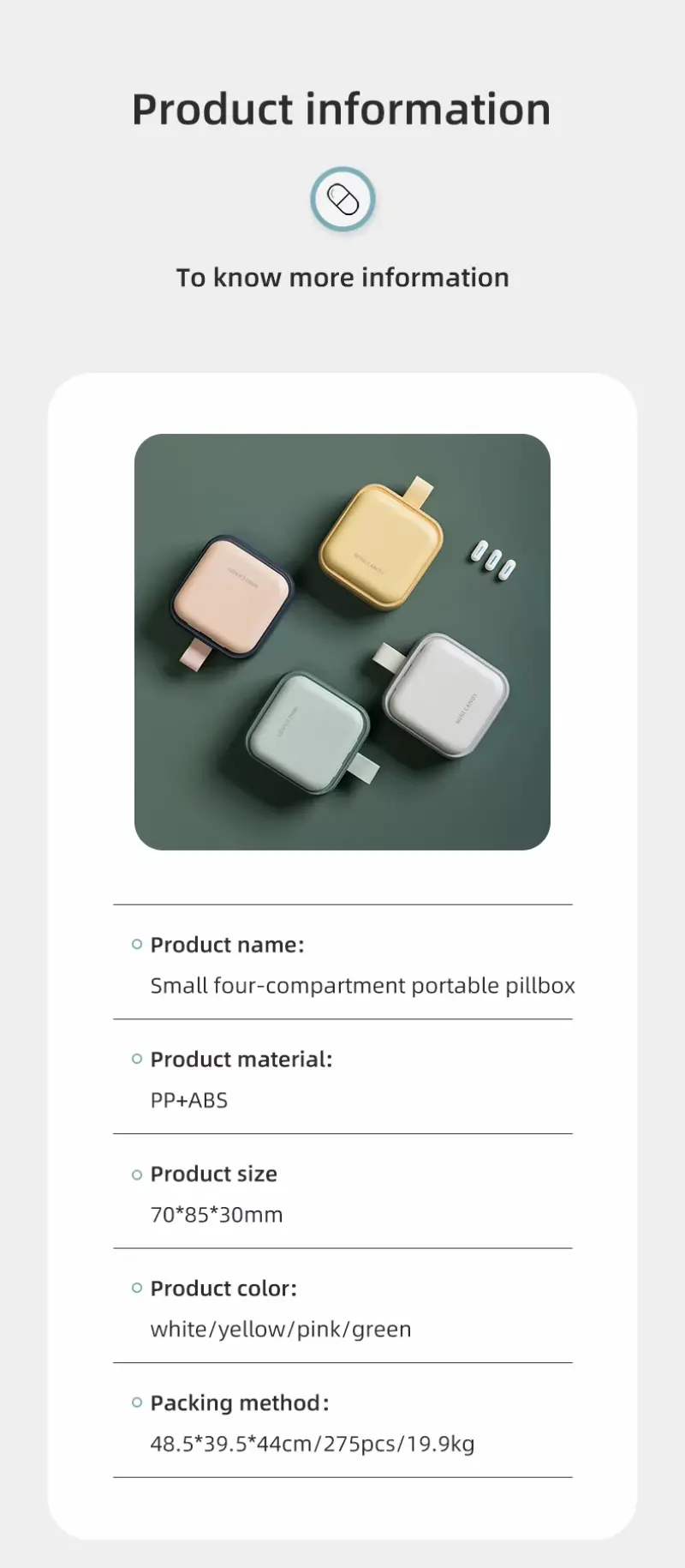4 Compartment Compact Pill Case (4)