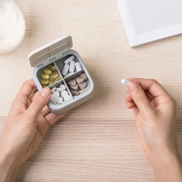4 Compartment Compact Pill Case (4)