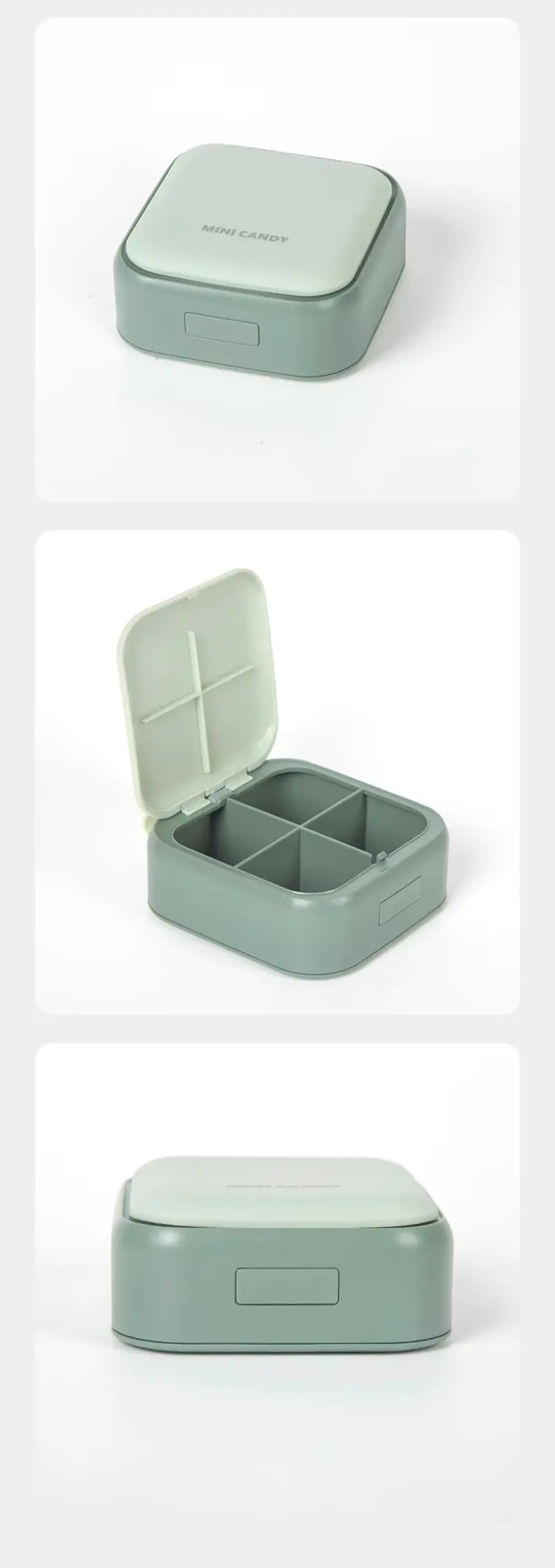 4 Compartment Compact Pill Case (5)