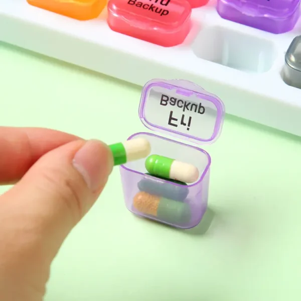 4 Row 28 Compartment Weekly Pill Organizer (4)