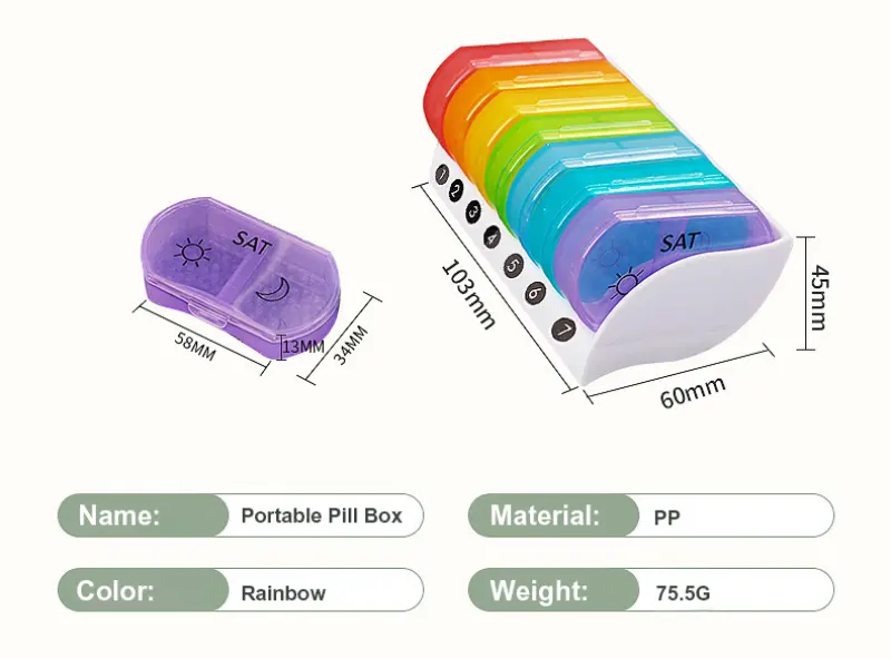 7 Day AMPM Pill Organizer (2)