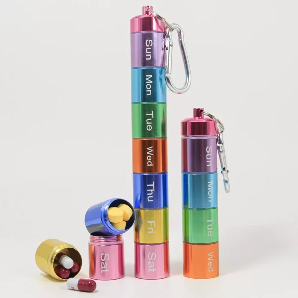 7 Day Aluminum Alloy Pill Organizer (11)