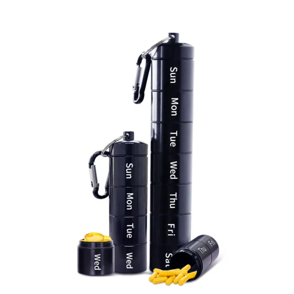7 Day Aluminum Alloy Pill Organizer (2)