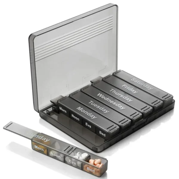 7 Day Medicine Box with 4 Daily Compartments (8)