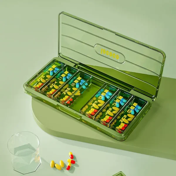 7 Day Pill Organizer with 3 Times A Day Compartments (3)