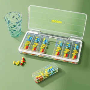 7 Day Pill Organizer with 3 Times A Day Compartments (4)