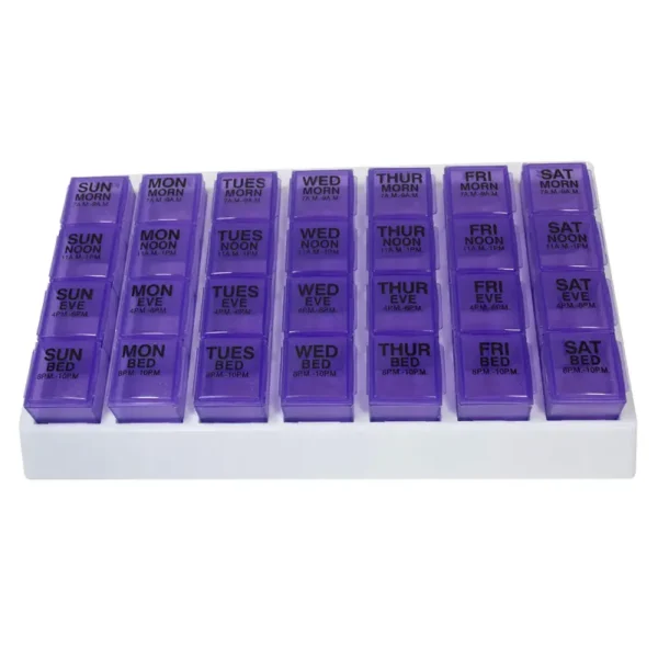 7 Day Pill Organizer with 4 Daily Compartments (5)