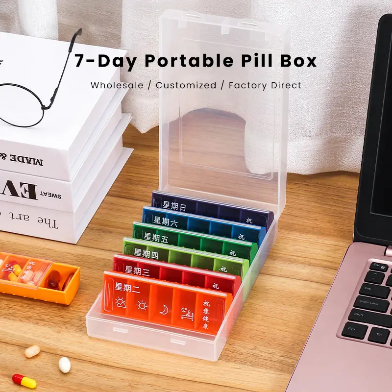 7 Day Pill Organizer with 5 Daily Compartments BS0896J (1)