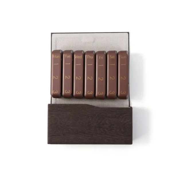 7 Day Pill Organizer with PU Leather Case BS1247J (8)