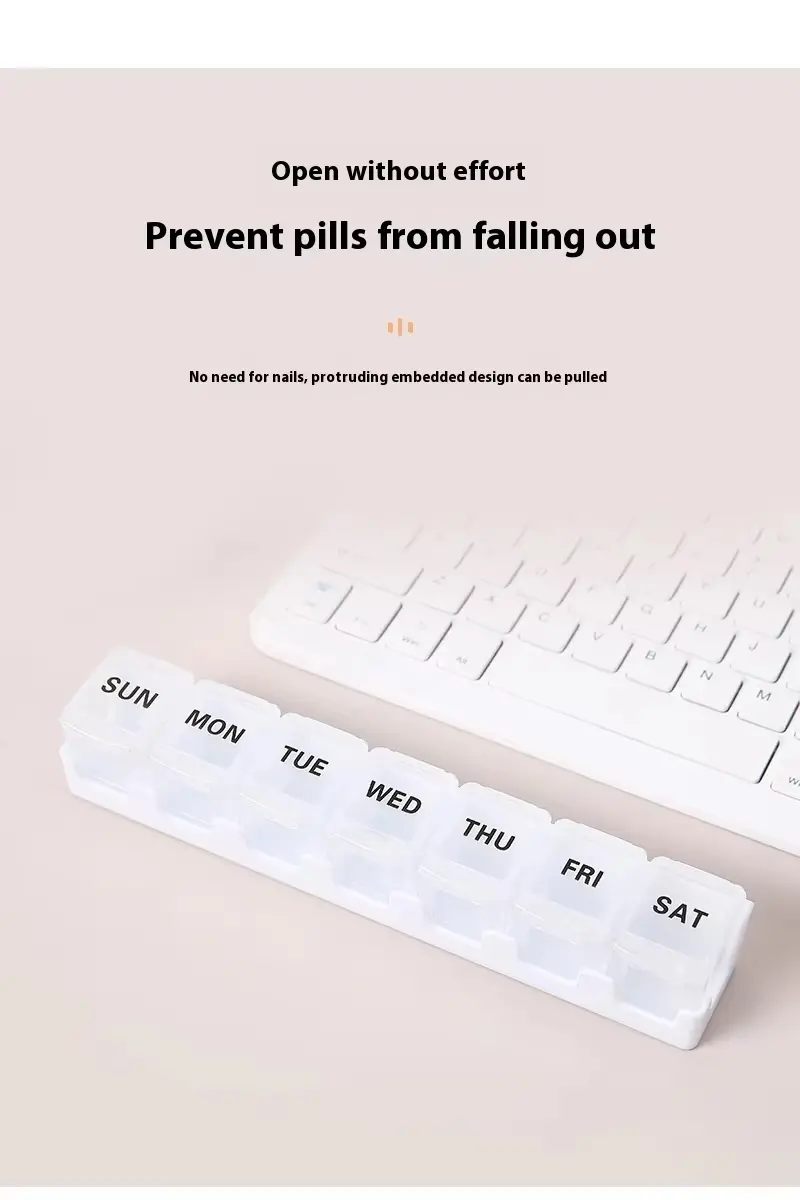 7 Day Removable Rainbow 7 compartment Pill Box – BS1311J (4)