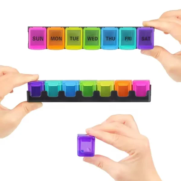 7 Day Removable Rainbow Pill Box (2)