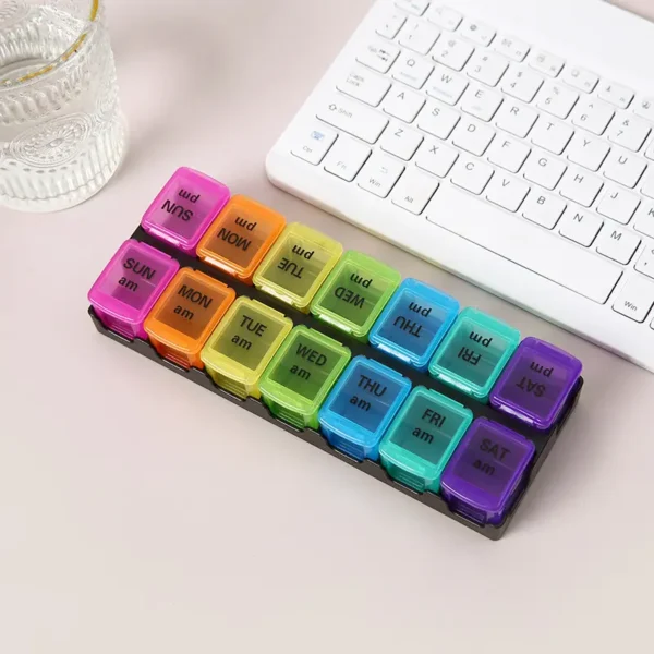 7 Day Removable Rainbow Pill Box (3)