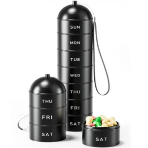 7 Day Waterproof Metal Pill Organizer (4)