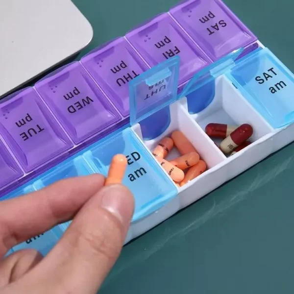 AM PM Weekly Pill Box BS0096J S (5)
