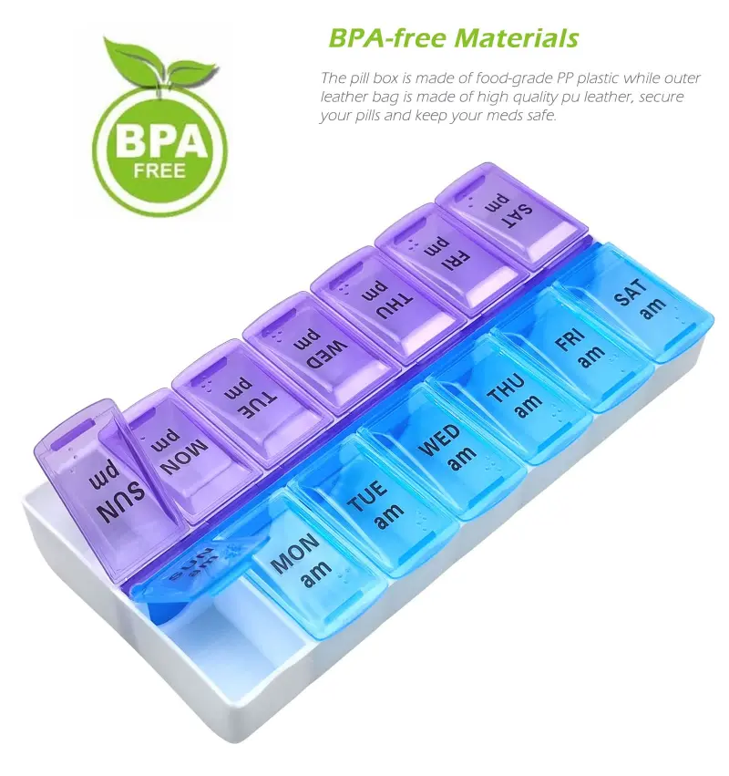 AM PM Weekly Pill Box BS0096J S (7)