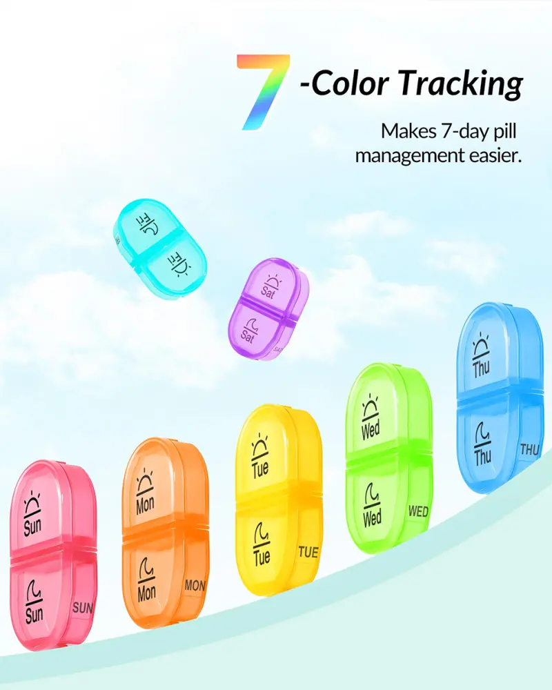 AM PM Weekly Pill Organizer (2)