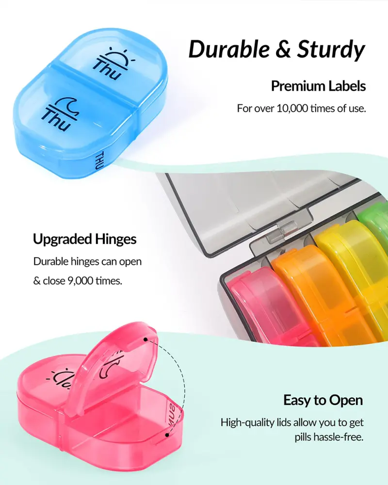 AM PM Weekly Pill Organizer (6)
