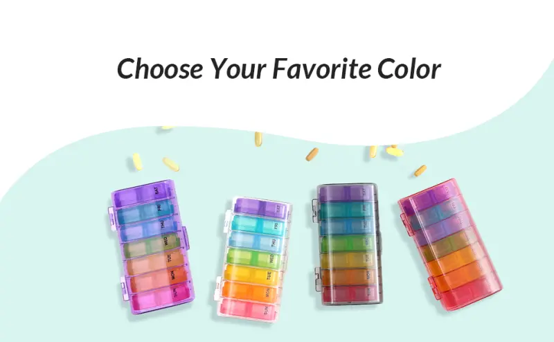AM PM Weekly Pill Organizer (9)