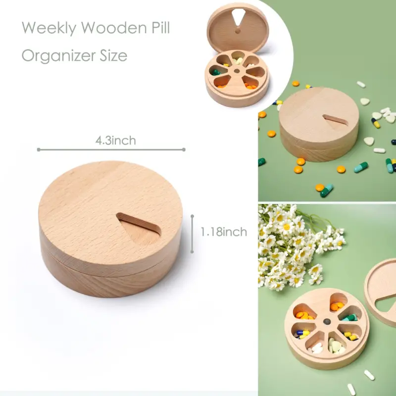 Bamboo Weekly Pill Organizer BS0780J (2)