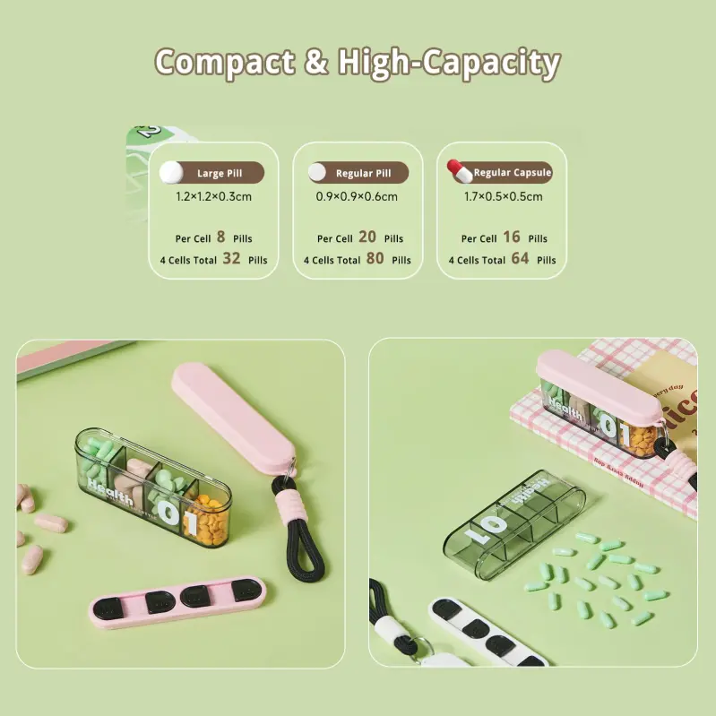 Compact Travel Pill Organizer – BS1290J (3)